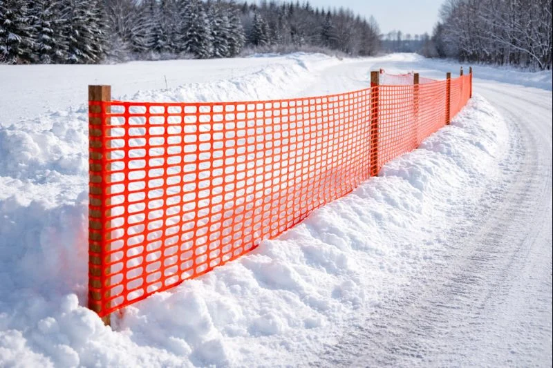 (50 m Paket) Flexibarrier sigurnosna mrežasta Zaštitna ograda + 10 klinova za ogradu