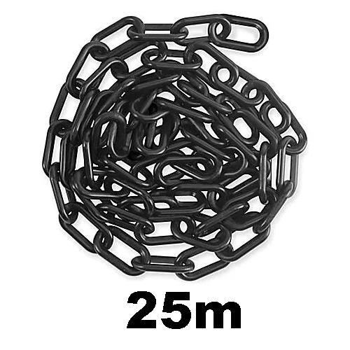(16 Paket) Flexibarrier Stupić s lancem s klinovima za tlo + 25 m lanca – 107 cm