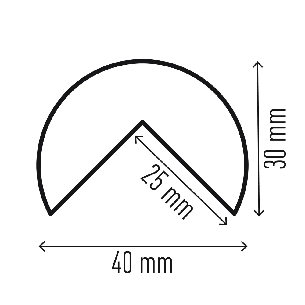 Profil za zaštitu ugla C25R – magnetski