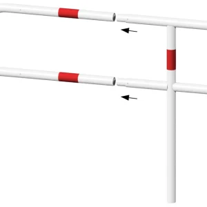 Zaštitna ograda - Sentinel | Modularni sustav ogradne ograde (bijela/crvena)