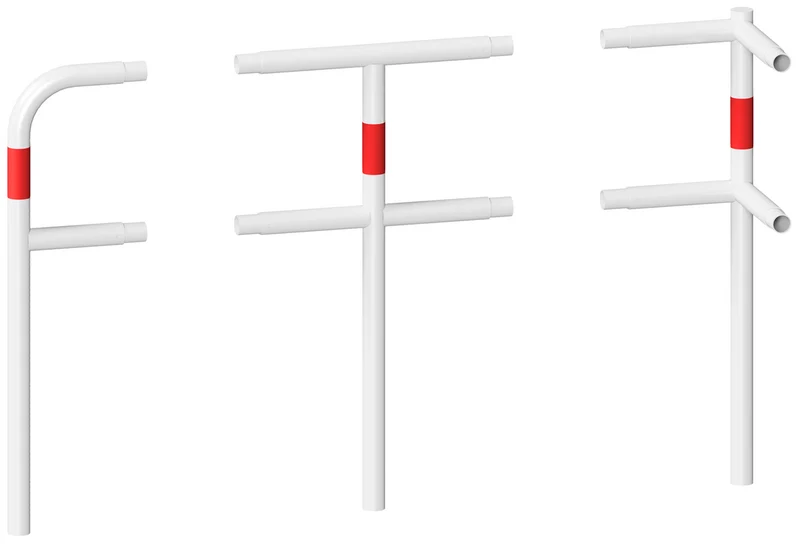 Zaštitna ograda - Sentinel | Modularni sustav ogradne ograde (bijela/crvena)