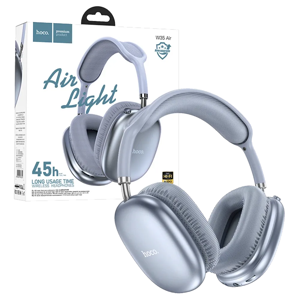 hoco. Slušalice bežične sa mikrofonom, Bluetooth, plava - W35 Air Triumph Blue