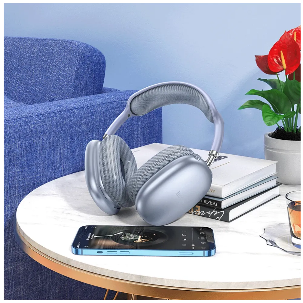 hoco. Slušalice bežične sa mikrofonom, Bluetooth, plava - W35 Air Triumph Blue