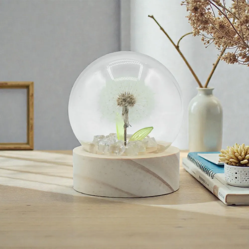 Floral Glow vrtni kupola – 1 Maslačak - LED na baterije