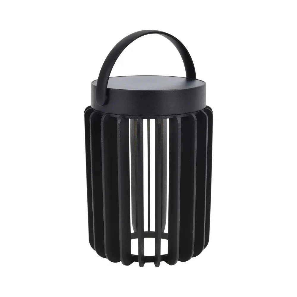 LED solarna stolna lampa KOZY, mat crna, 2.8W, 4000K, IP44