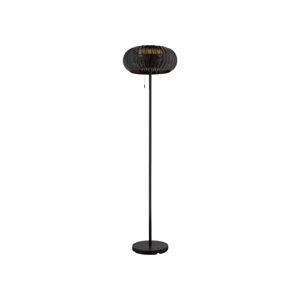 LED solarna vrtna svjetiljka ADEGAN, crna, 4.35W, 2200K, IP65, 1650mm