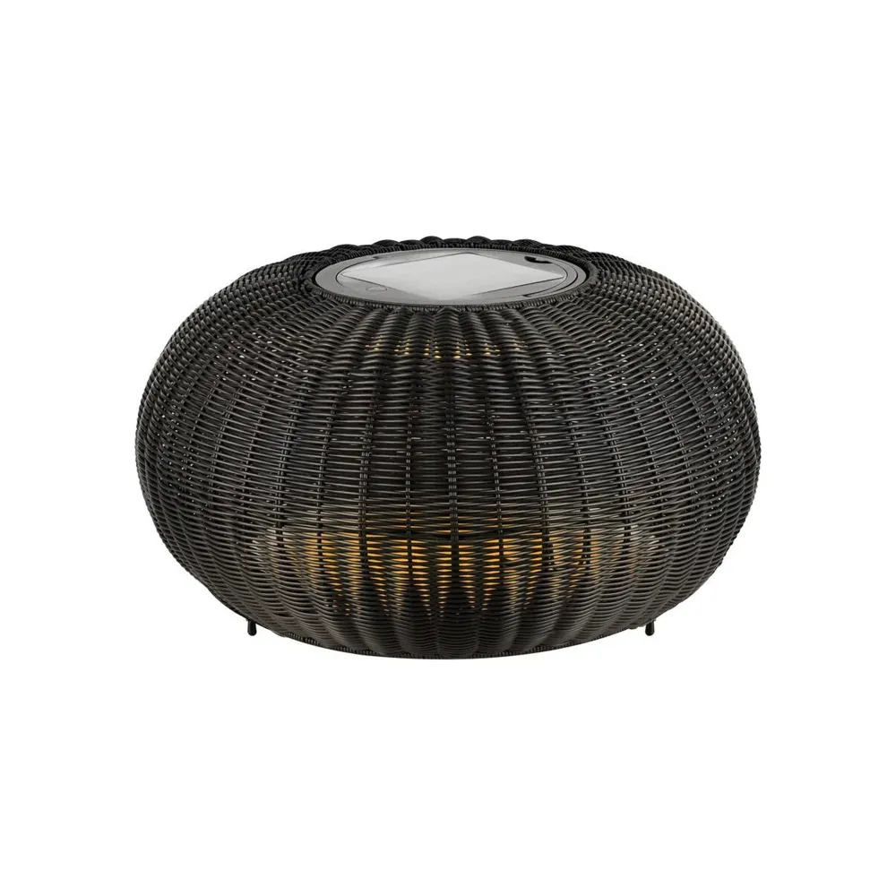 LED solarna vrtna svjetiljka ADEGAN, crna, 4.35W, 2200K, IP65