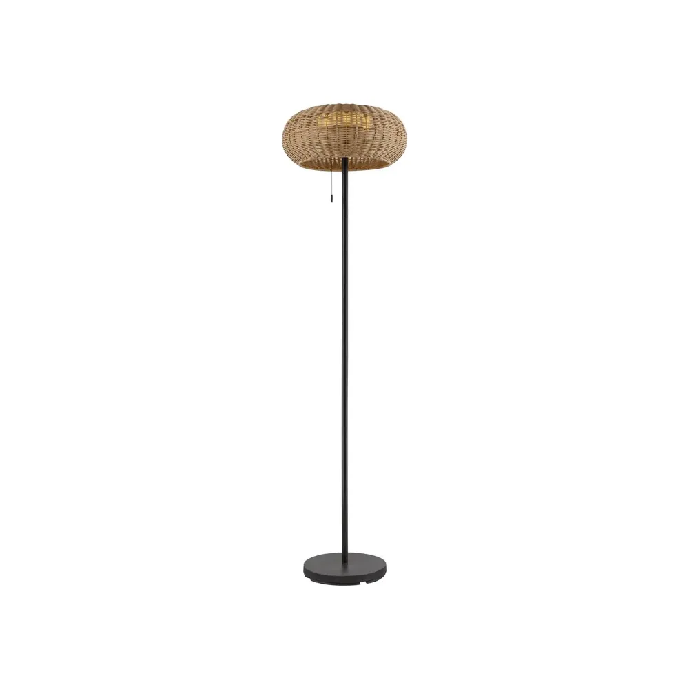 LED solarna vrtna svjetiljka ADEGAN, smeđ, 4.35W, 2200K, IP65, 1650mm