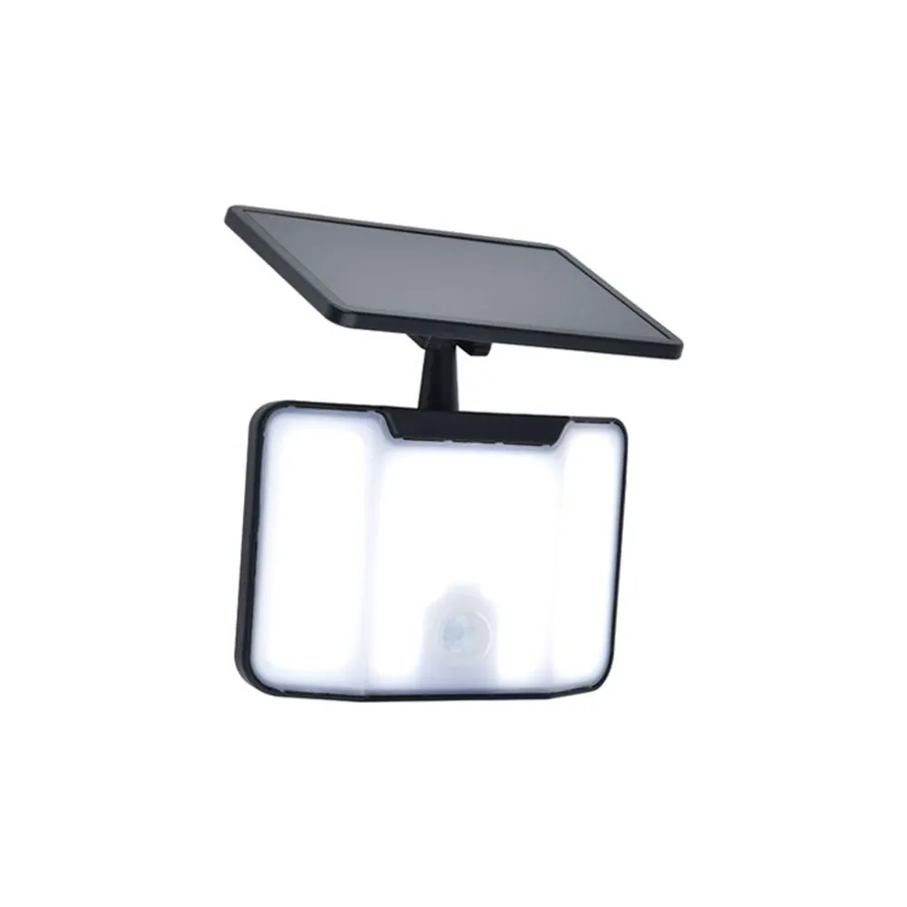 LED solarni reflektor KOMBO, senzor pokreta, mat crna, 6W, 5000K, IP44