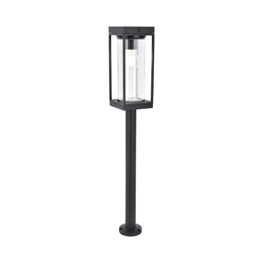 Solarna vrtna svjetiljka FLAIR, mat crna, 1xE27, 2700K, IP44, 760mm