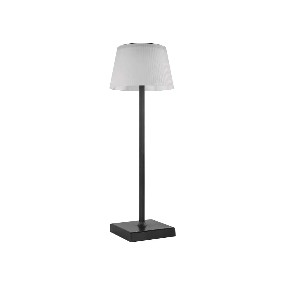 KATIE LED stolna lampa, punjiva, crna, 4W, CCT, IP44, 385mm