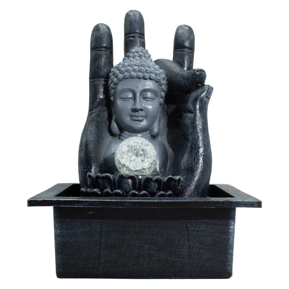 Stolni vodeni ukras Ruka i Glava Bude (20x25x35cm)