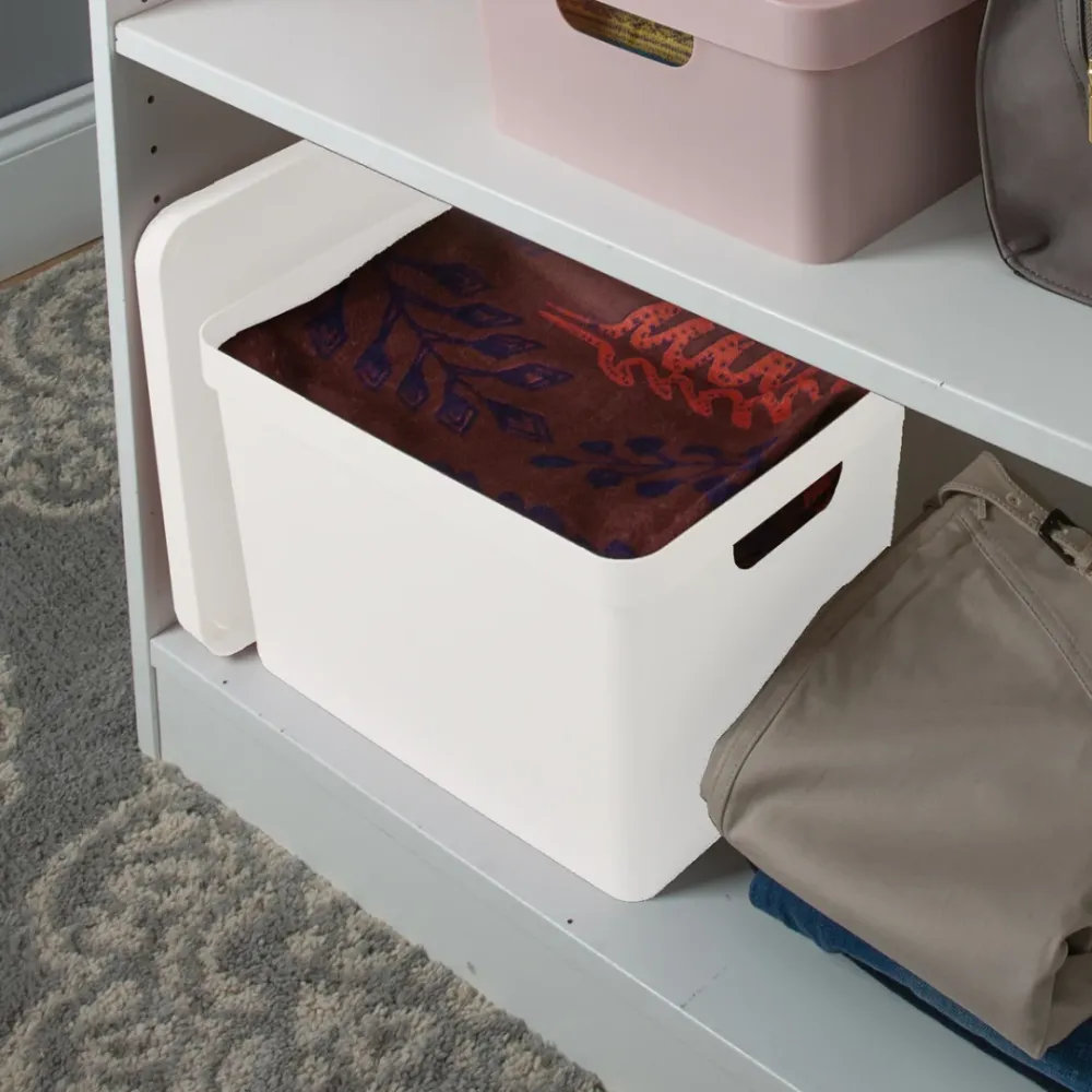 N&T Cavan Storage Box Lid 17L White