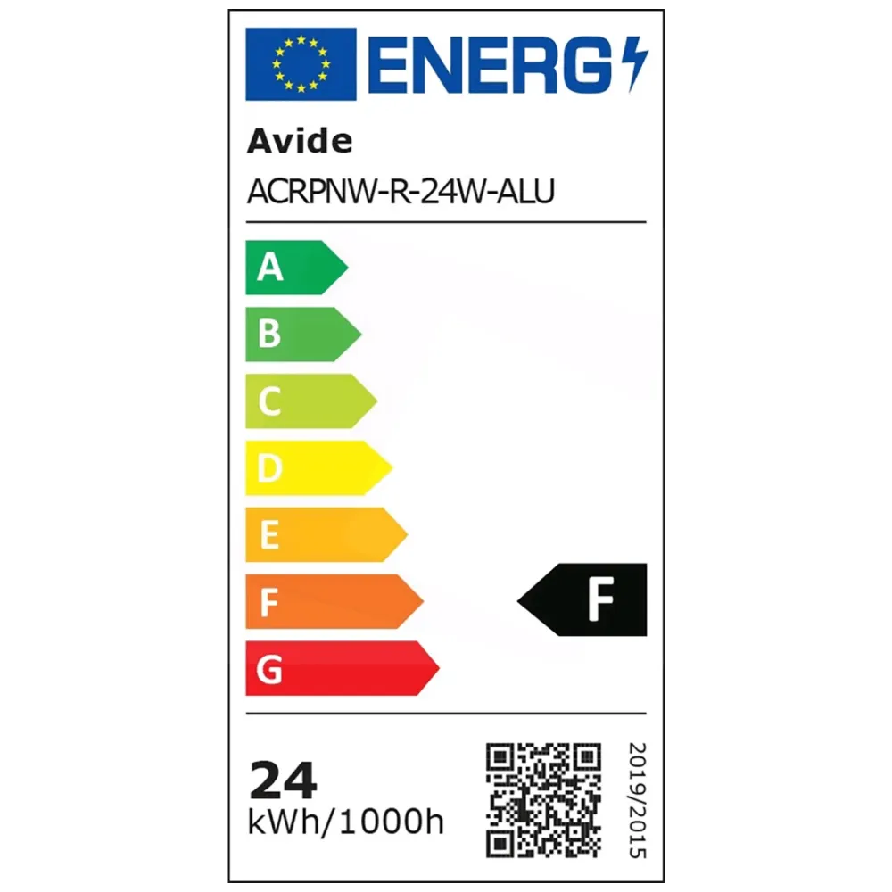 Avide Plafonjera LED, ugradna, 24W, 2000 lm, 4000K, IP20 - ACRPNW-R-24W-ALU