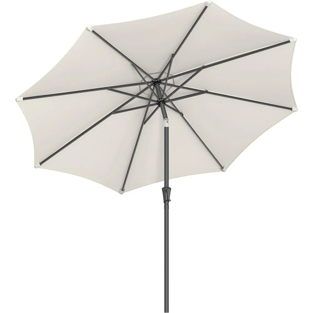 Suncobran 300 cm, UPF 50+, s nagibom od 30° na obje strane, bež boje
