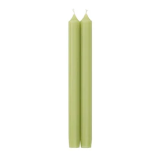 Straight Taper 10" Candles Moss Green - Set 2