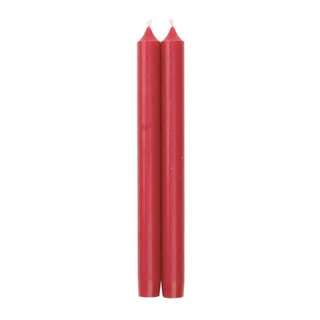 Straight Taper 10" Candles Red - Set 2