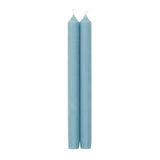 Straight Taper 10" Candles Stone Blue - Set 2