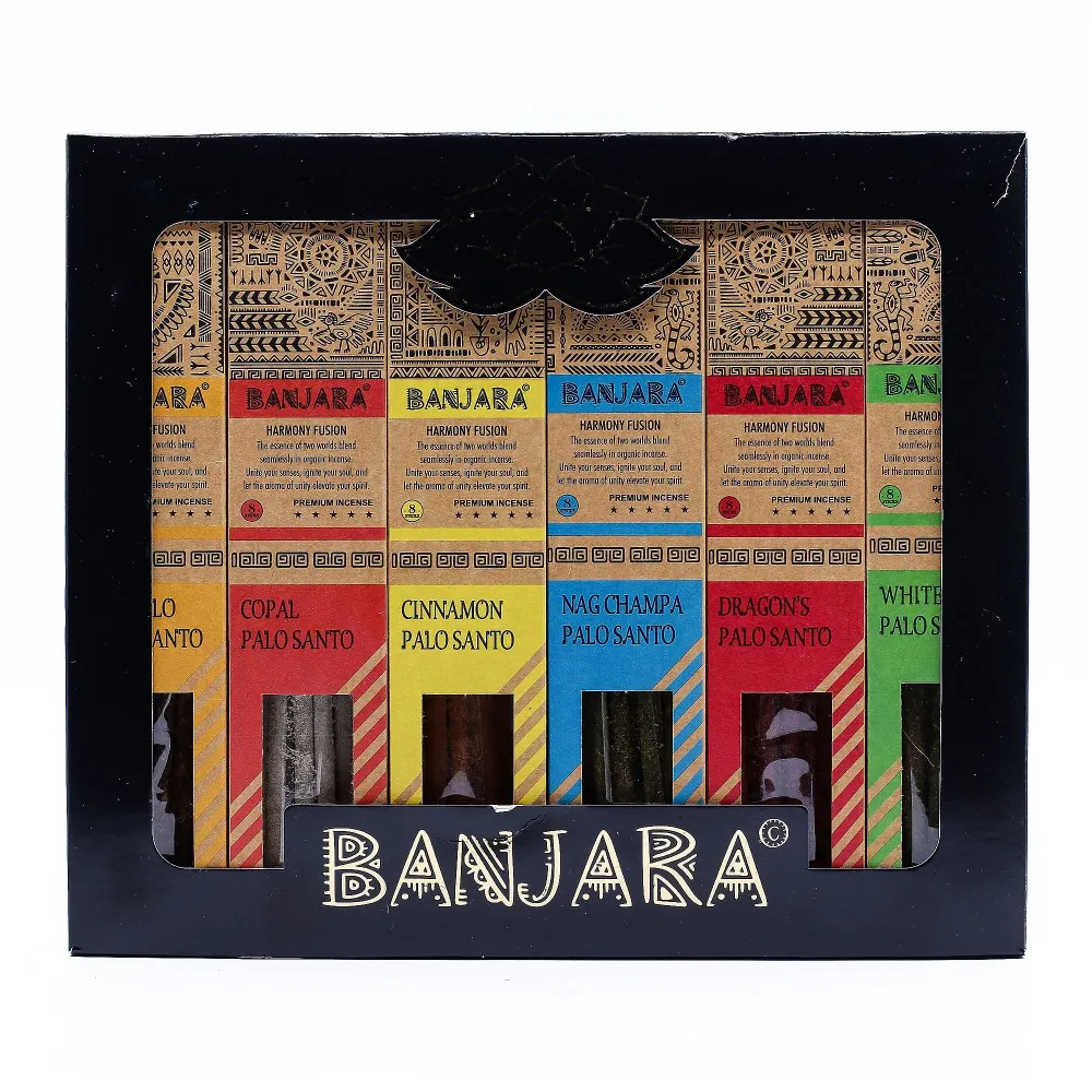 Banjara Palo Santo štapići za dimljenje – Set od 6 – Kutija
