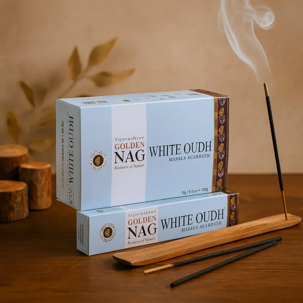 Bijele štapiće tamjana Oudh 15g Vijayshree Golden Nag