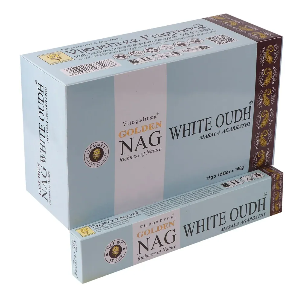 Bijele štapiće tamjana Oudh 15g Vijayshree Golden Nag