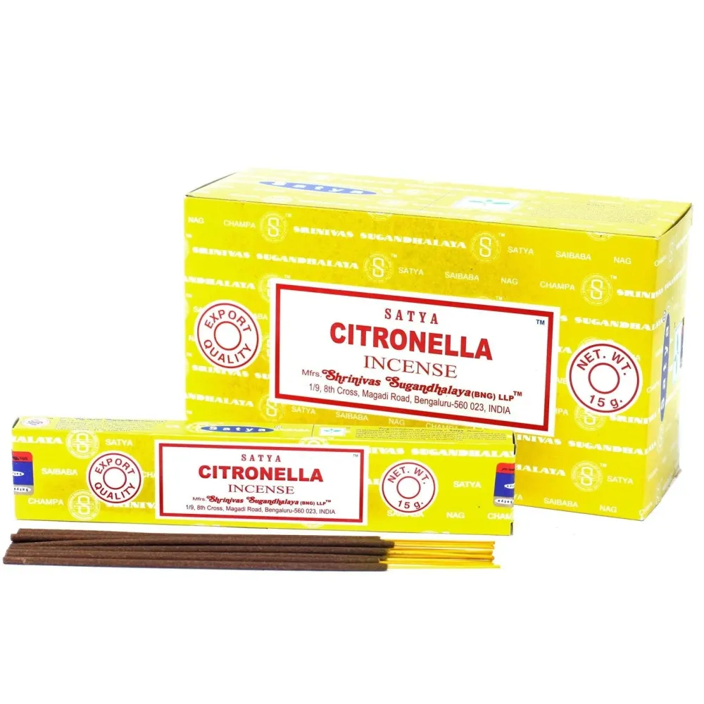 Citronella štapići za tamjan 15g Satya