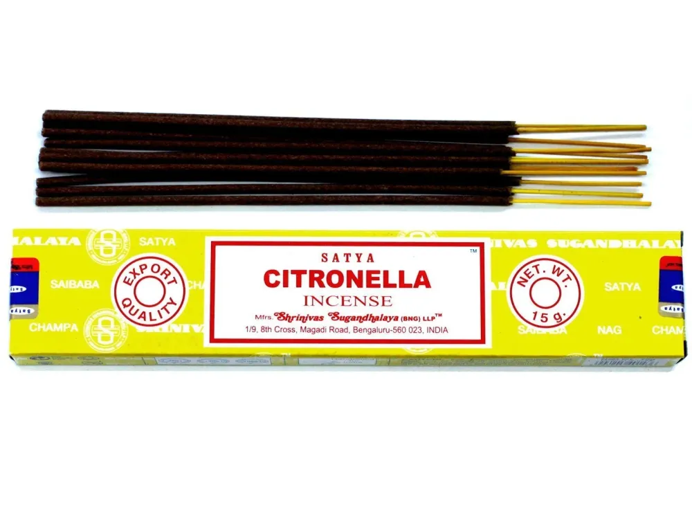 Citronella štapići za tamjan 15g Satya