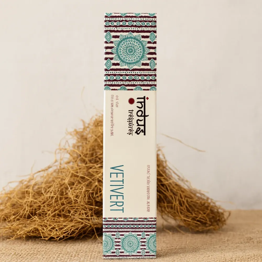 Indus Treasures Vetiver Khus štapići tamjana 15g