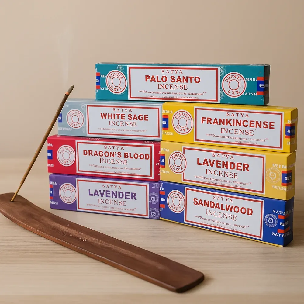 Početni komplet štapić tamjana 7 mirisa držč Satya