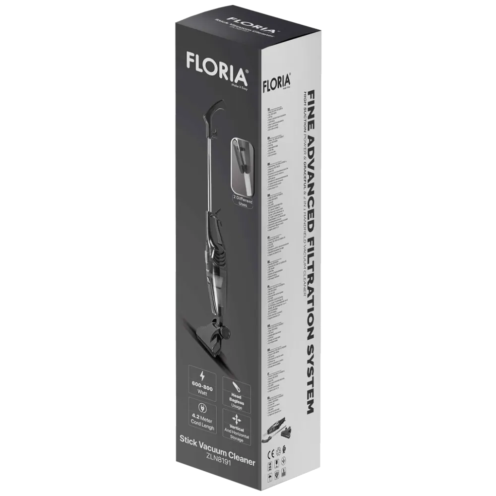 Floria Usisavač sa posudom, 2u1, vertikalni, 800W - ZLN8191