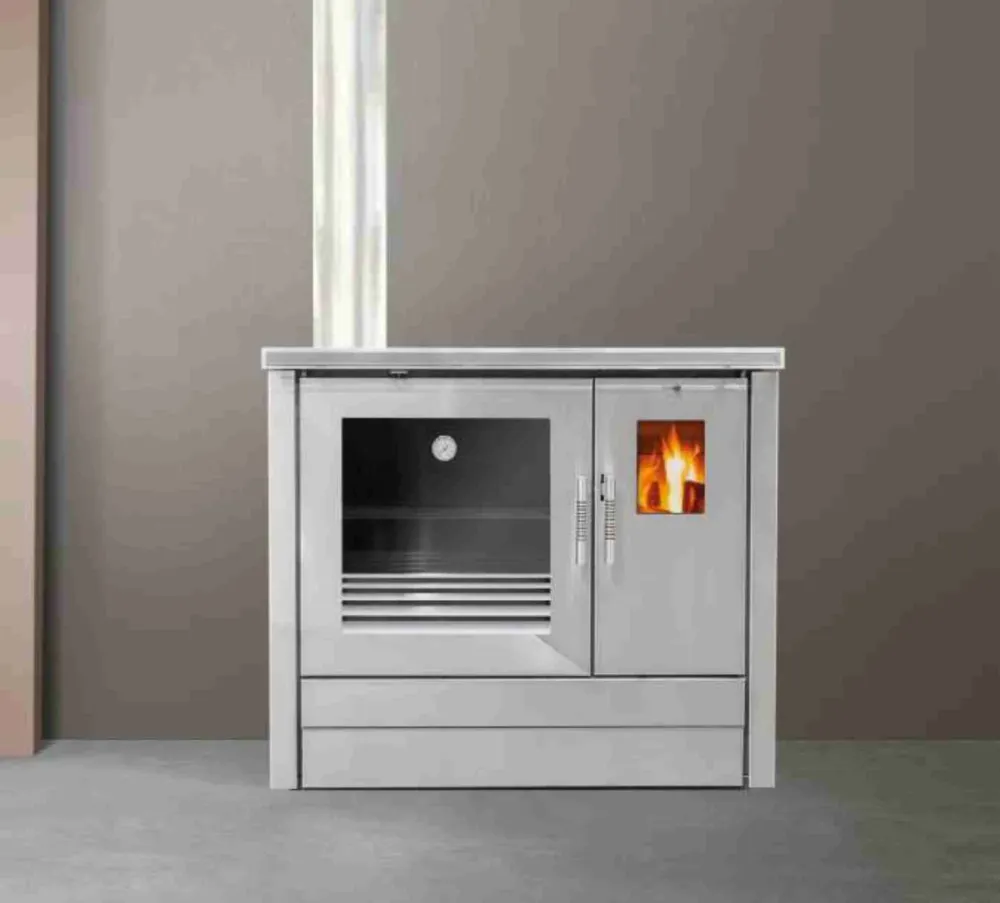 Inox štednjak na drva La Fontaine PF003F