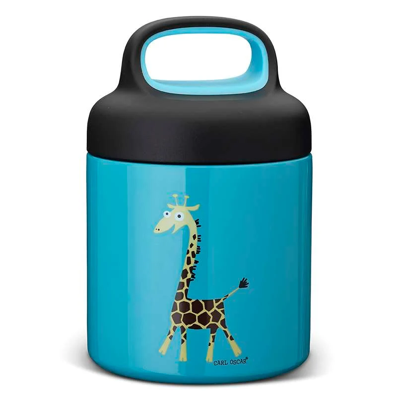 Carl Oscar LunchJar termos - 0.3L - Žirafa - Tirkizna