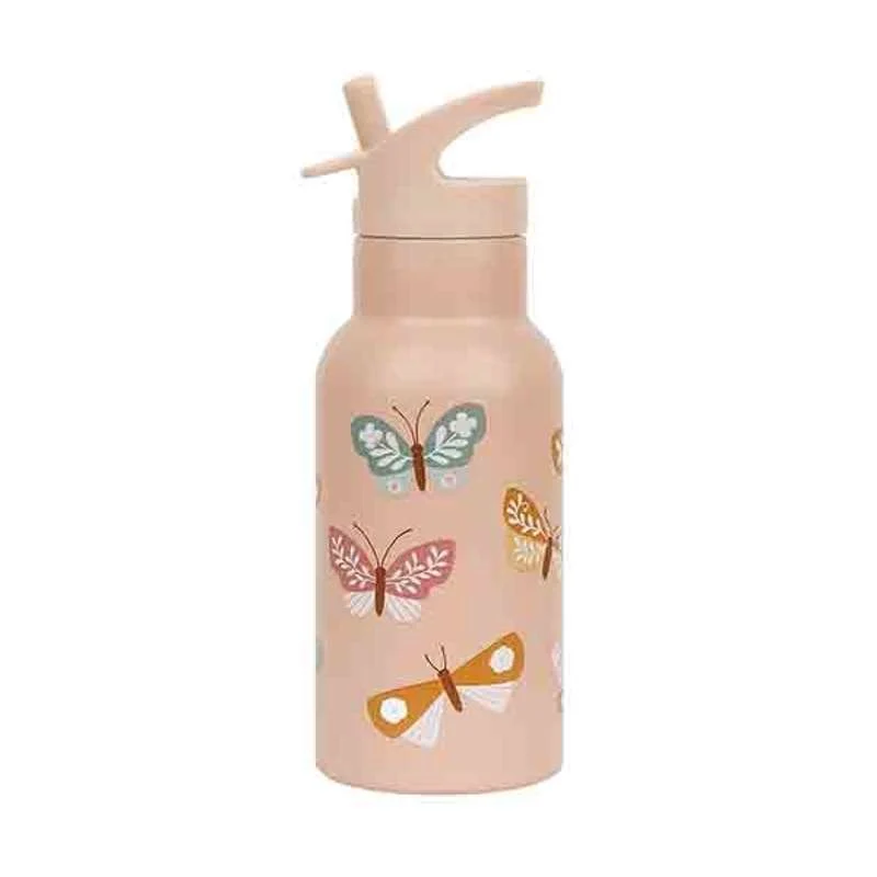 Little Lovely Company Termo boca za piće - 350 ml. - Leptiri