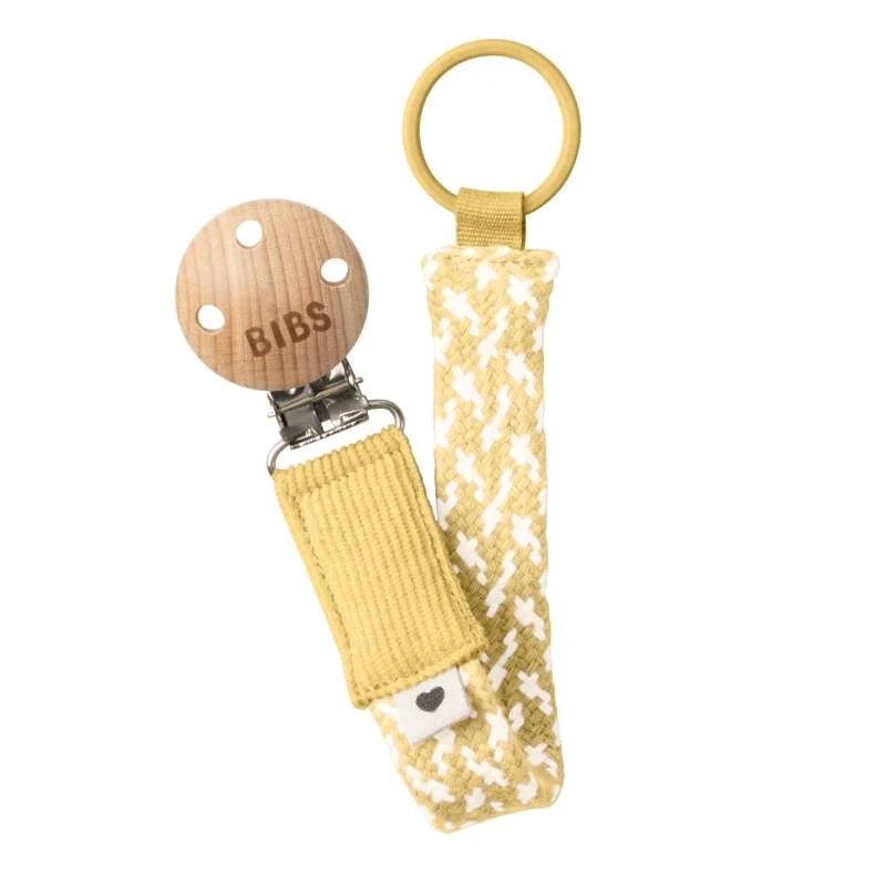 Desna ruka BIBS Dodaci - Paci Braid držč dude - Svijetla maslina/Ivory