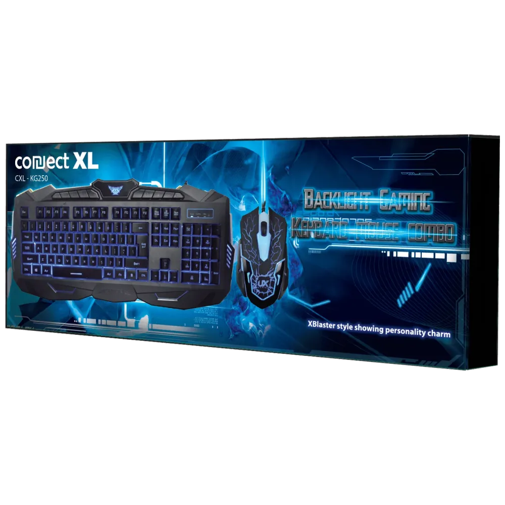 Connect XL Tipkovnica + miš, gaming set - CXL-KG250 Kit Gaming