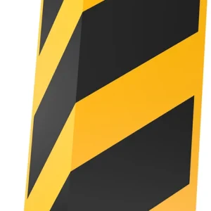 Zaštita paletnih regala - Crash Guard -, nagibna i fleksibilna (400mm)