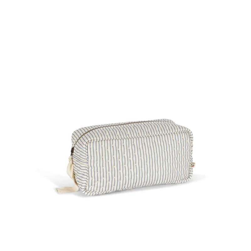 Konges Sløjd Toilettaske - Quilted - Lille - Stripe Bluie | Rustproof & Easy Clean
