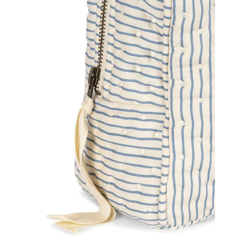 Konges Sløjd Toilettaske - Quilted - Stor - Stripe Bluie | Rustproof & Easy Clean