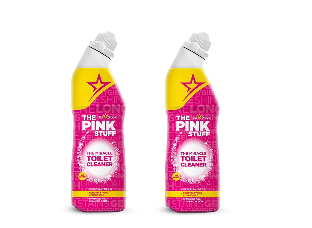 Pink Stuff - 2x 750 ml - Stardrops Wonder Toiletreiniger - Čudo sredstvo za čišćenje - Čudesni čistač