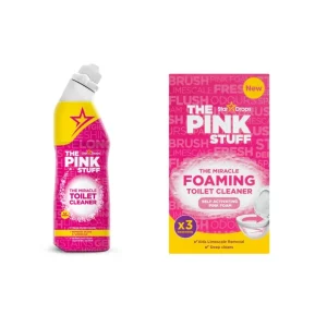 Pink Stuff Set za WC - sredstvo za čišćenje WC- 750ml i WC prašak