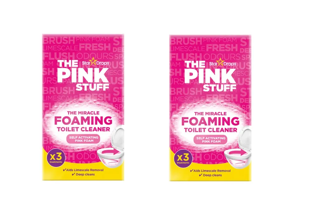 Pink Stuff | Čudesni pjenasti prašak za WC | Prašak za čišćenje WC- | 6 x 100 gram