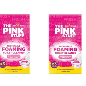 Pink Stuff | Čudesni pjenasti prašak za WC | Prašak za čišćenje WC- | 6 x 100 gram