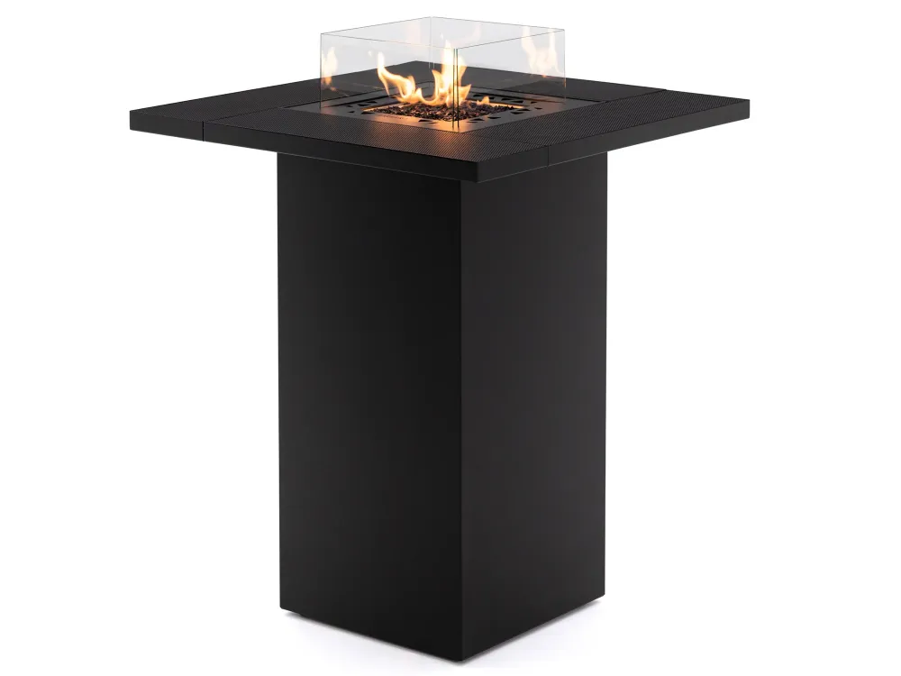 Square Table High Brushed Nickel