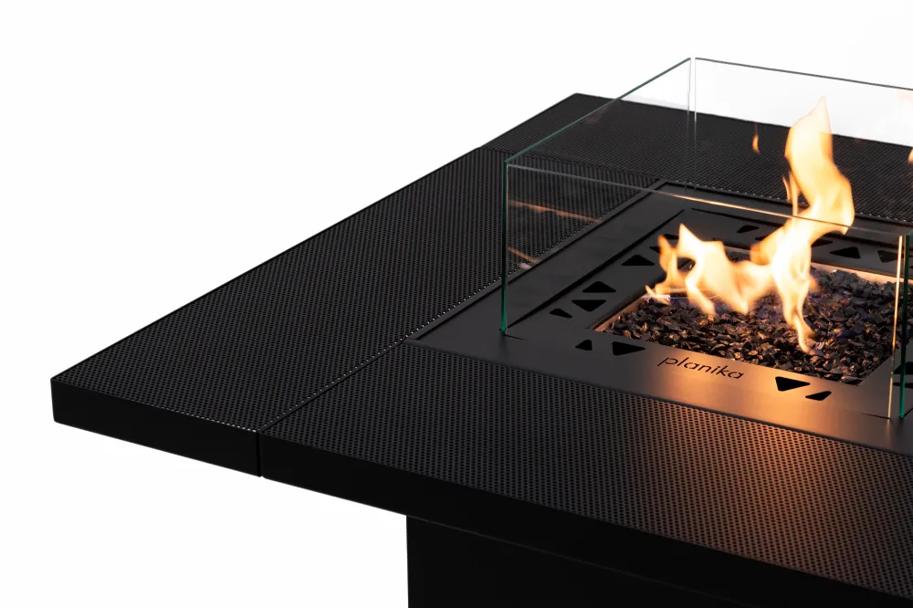 Square Table High Brushed Nickel