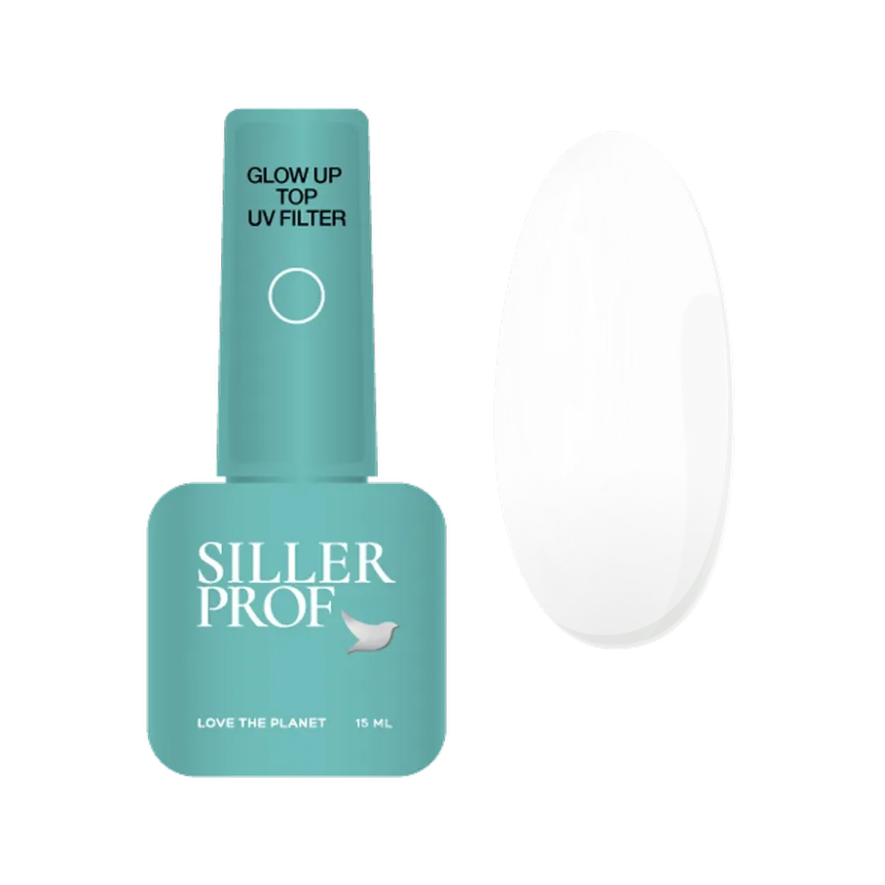 Top Coat Glow UP (UV-filter) 15 ml Siller