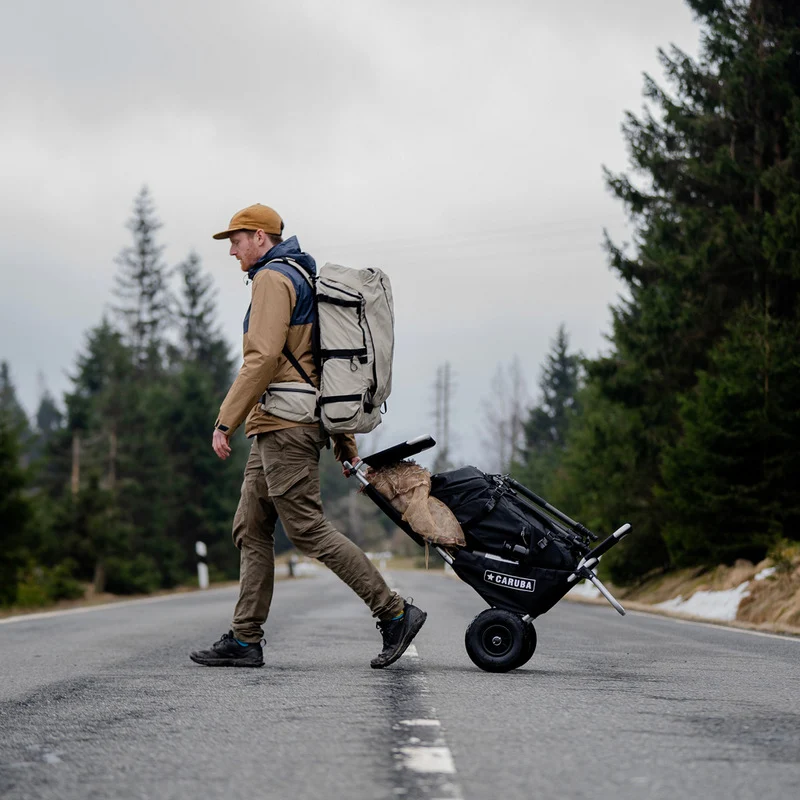 CARUBA Pro Trolley I , kolica za opremu (Crna) + MREŽ