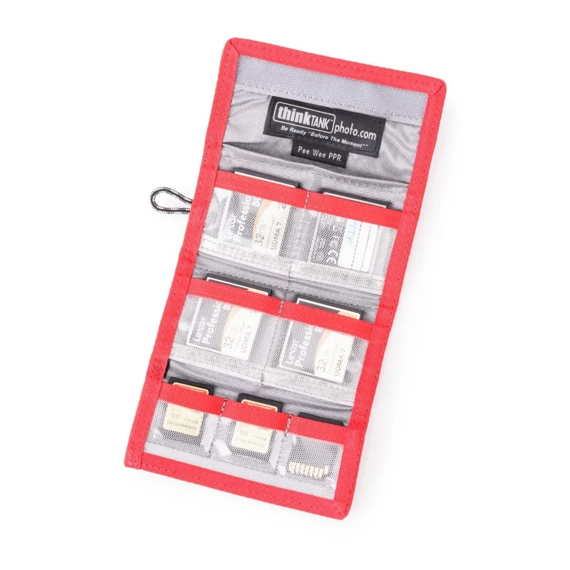 Think Tank Pee Wee Pixel Pocket Rocket™ RED, etui za 4 CF + 3 SD memorijske kartice