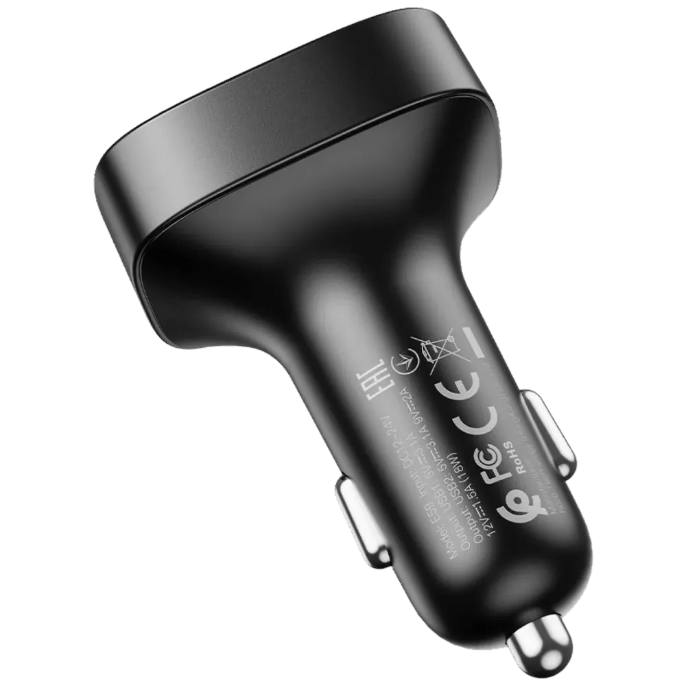 hoco. FM modulator, Bluetooth, 12/24V, 2 x USB, microSD, PD 18W - E59 Promise