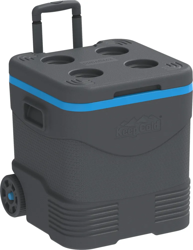Duramax kolica za led 45L s PU izolacijom, siva i plava