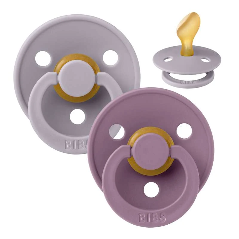 Brza promjena Bibs Anatomska Colour Duda - 2-Pak - vel. 2 - prirodni kaučuk - Fosilno sivo/Mauve